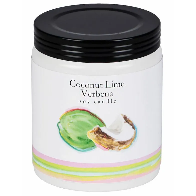 7.5 oz Scented Soy Candle - COCONUT LIME VERBENA