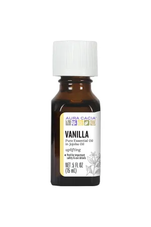 Aura Cacia Vanilla In Jojoba Oil 15ml