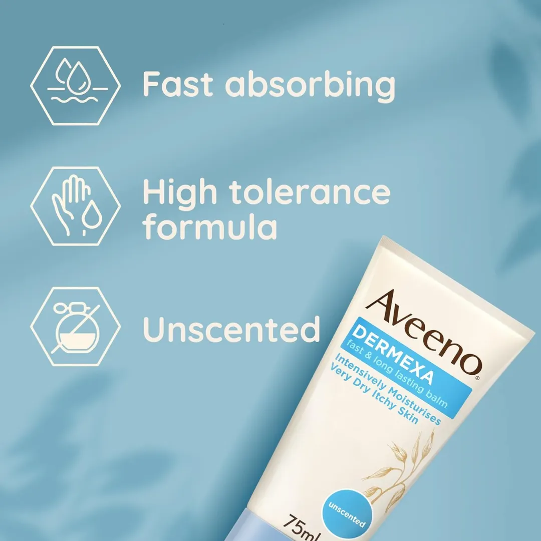 Aveeno Dermexa Fast & Long-Lasting Balm 75ml (T)