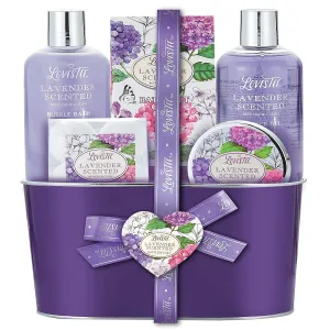 Bath and Body Spa Gift Basket for Women & Girls, Relaxing at Home Spa Kit, Lavender Bath Gift Sets for Birthday, Mothers Day, Includes Bubble Bath, Shower Gel, Body Lotion, Bath Salt and Bath Bombs