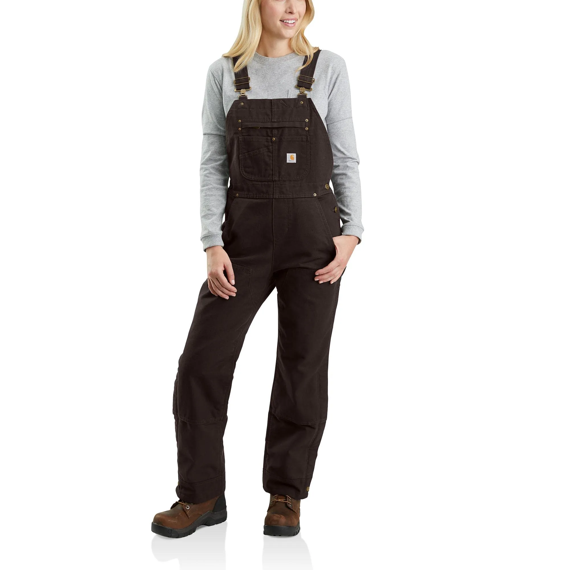 Carhartt 104049 Women's Relaxed Fit Washed Duck Insulated Bib Overall