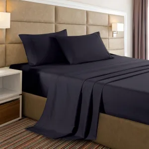 Casa Decor 2000 Thread Count Bamboo Cooling Sheet Set Ultra Soft Bedding - Double - Charcoal