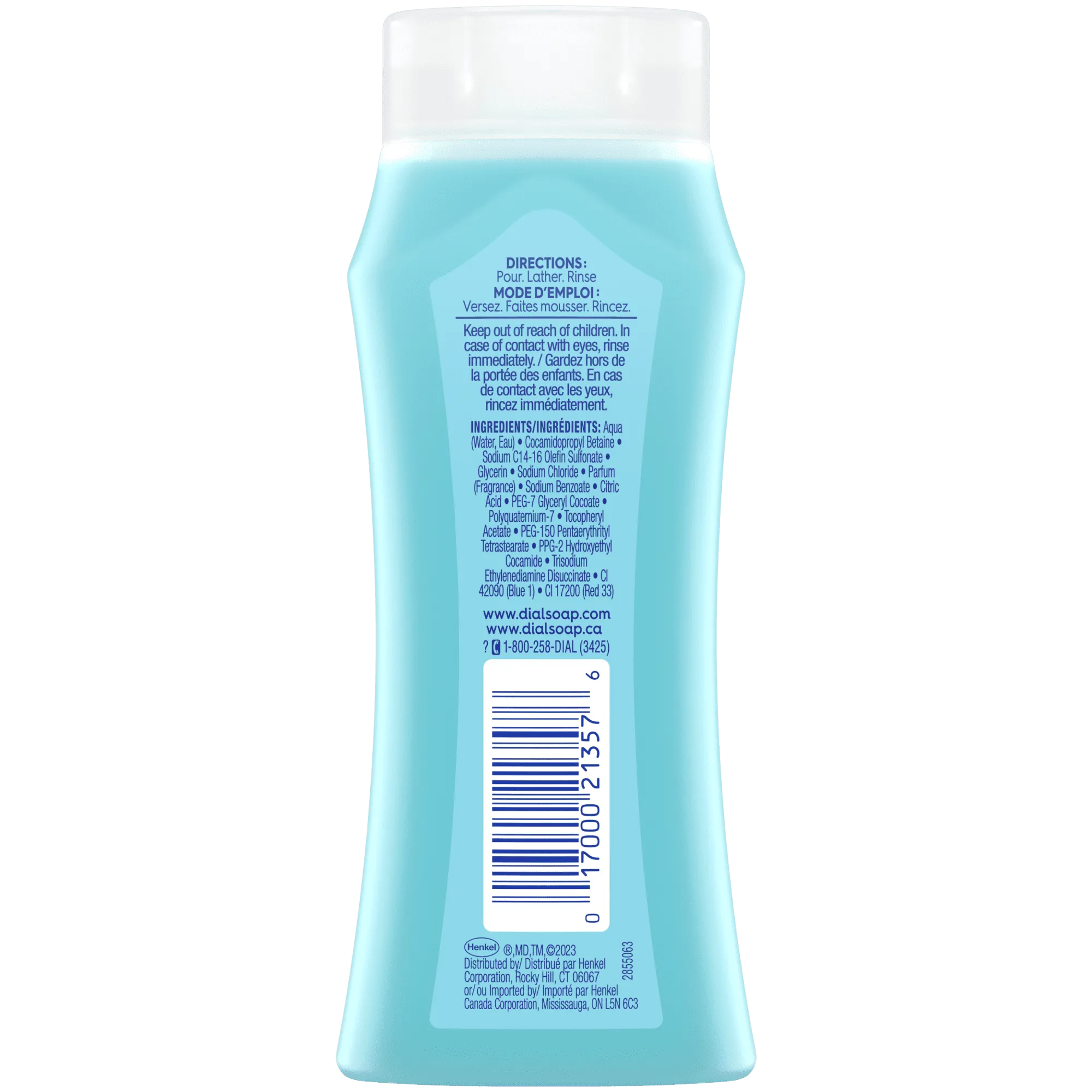 Dial Body Wash, Refresh & Renew Spring Water, 3 fl oz