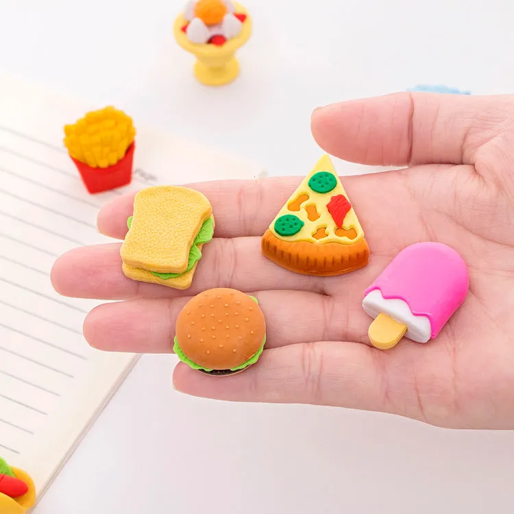 FAST FOOD ERASERS