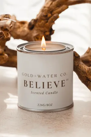 GOLD WATER CO. Candle BELIEVE NO. 05