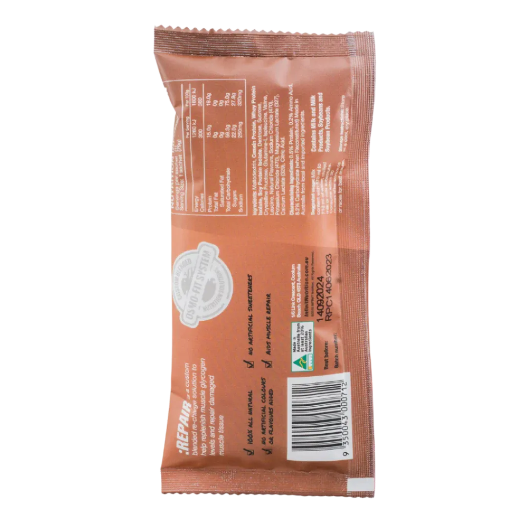 Infinit Nutrition - Repair Drink Mix Sachet - Chocolate