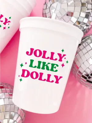 Jolly Like Dolly Christmas Stadium  Cups