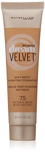 Maybelline New York Dream Velvet Foundation, 75 Natural Beige, 30ml