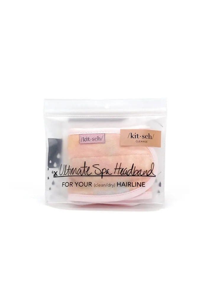 Microfiber Spa Headband-Sunset Tie Dye