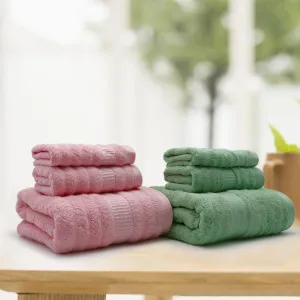 Mush Bamboo Bath Towel for Men (Pack of 2-3 Towels Each) Bath Towel for Women | Bath Towel Set | 2 Hand Towel, 2 Face Towel, 2 Bath Towel | Skin Friendly Fabric House Warming Gifts for New Home