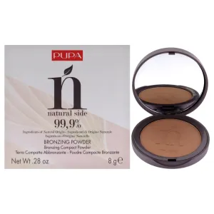 Natural Side Bronzing Powder - 001 Light Bronze by Pupa Milano for Women - 0.28 oz Powder