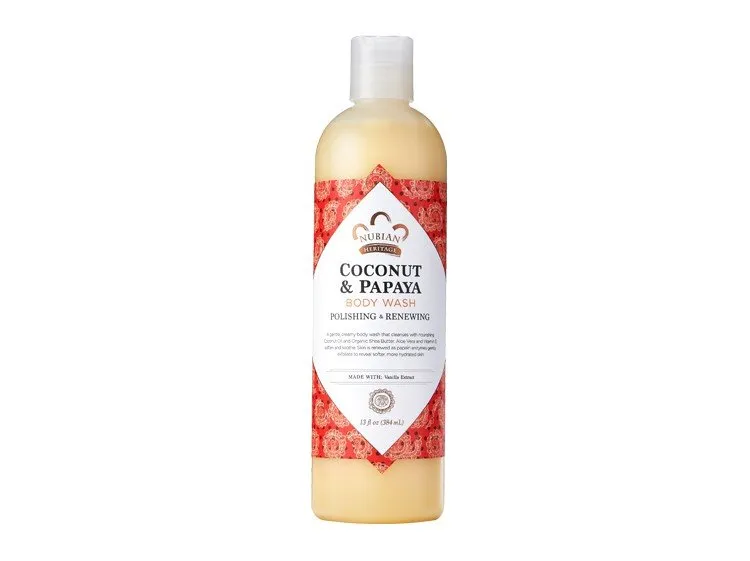 Nubian Heritage Coconut & Papaya Body Wash 13 oz Liquid