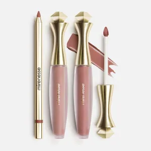 Nude Kiss All Day Velvet Matte 3pce Lip Kit