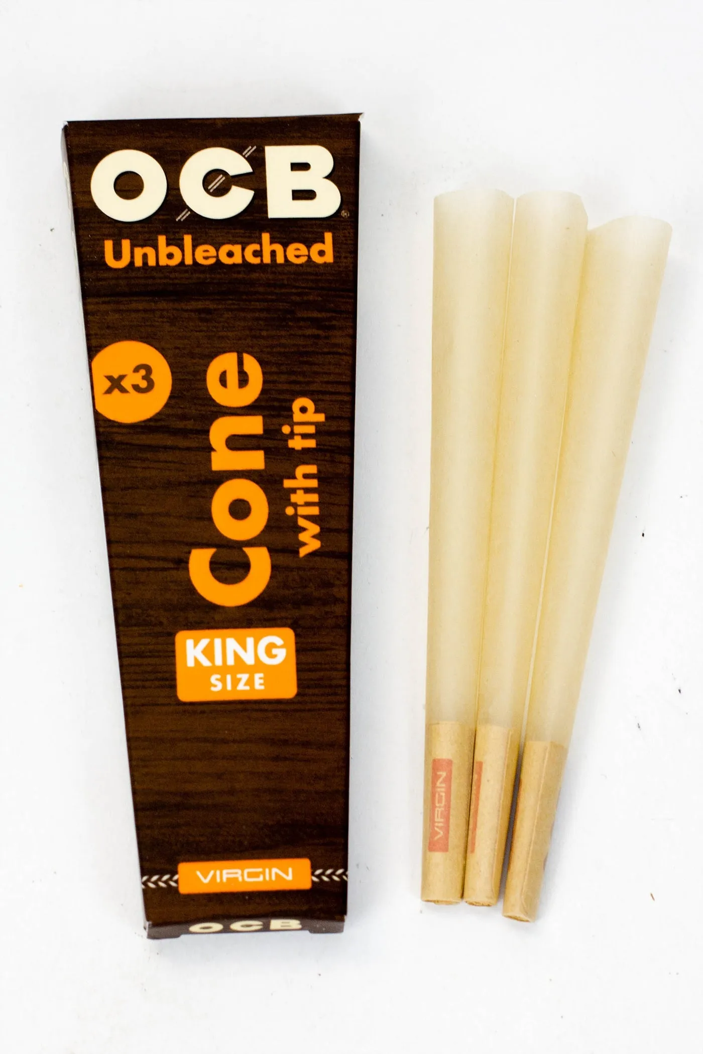 OCB Pre-Rolled Cone Virgin Unbleached Rolling Paper