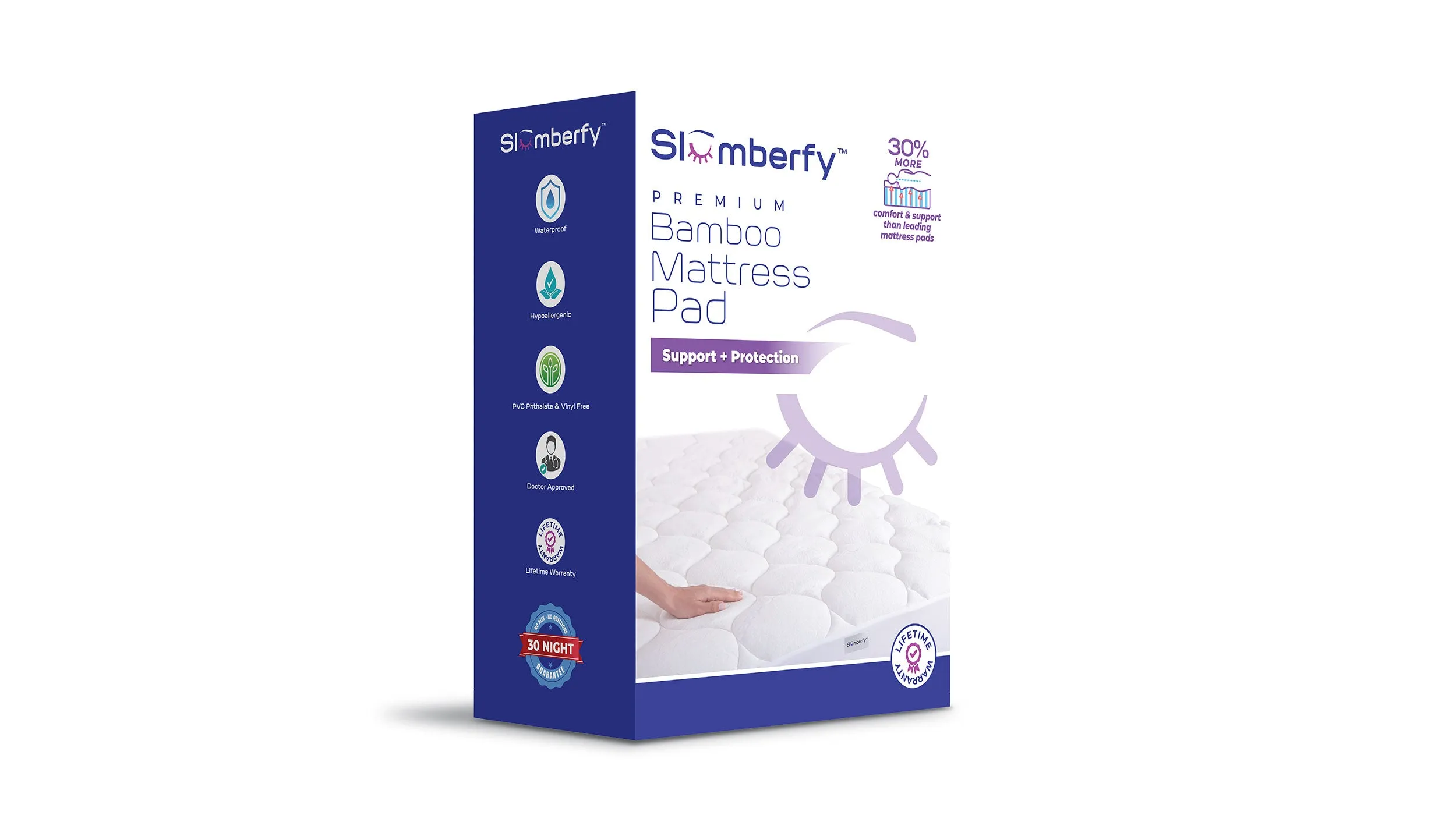 Premium Bamboo Mattress Pad