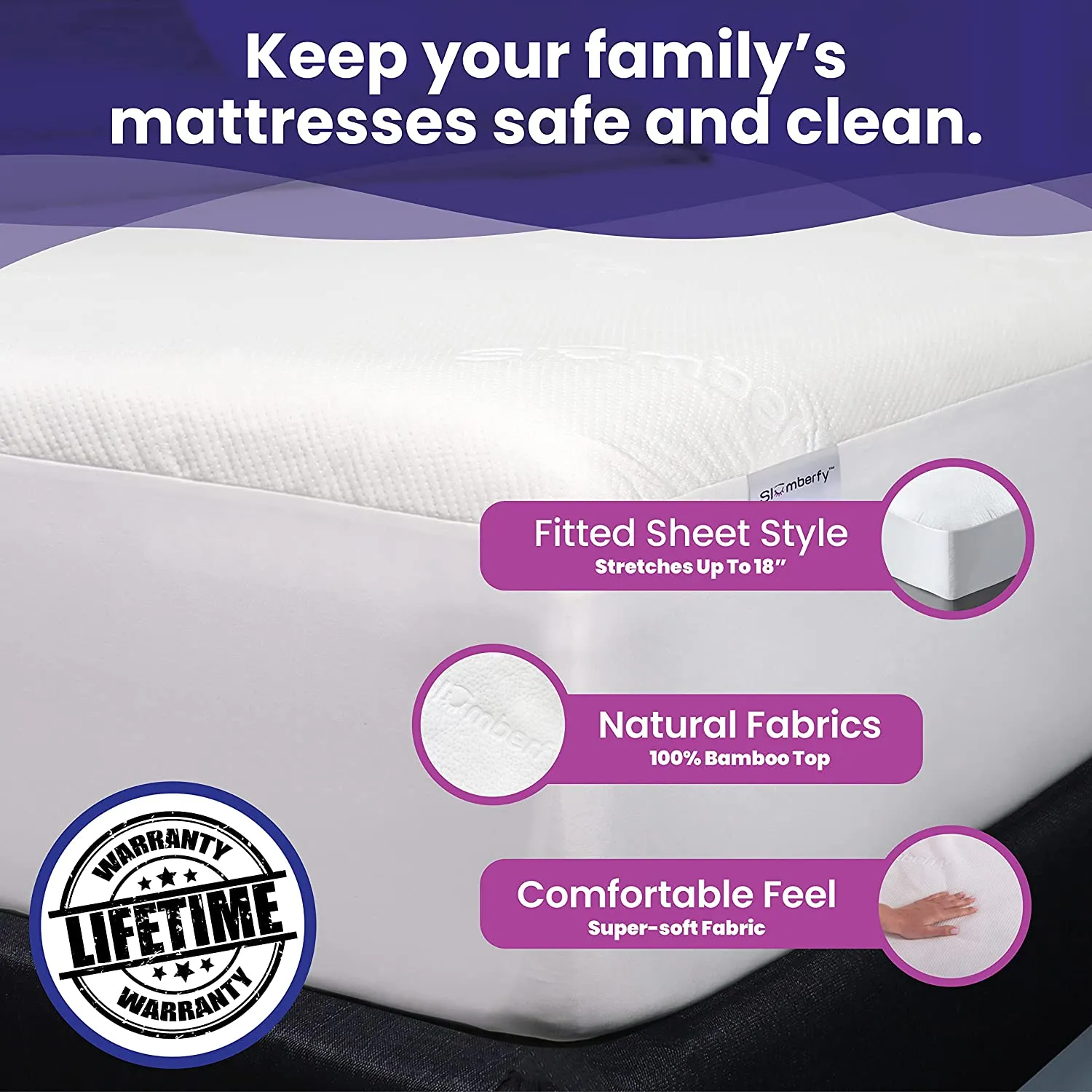 Premium Bamboo Mattress Pad