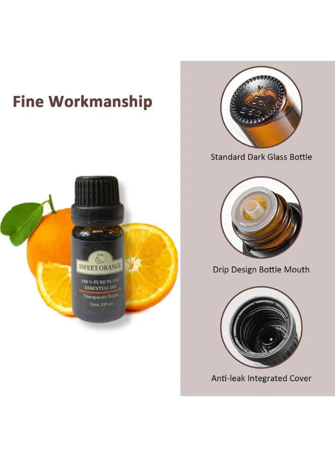 Pure Essential Oils Aromatherapy Diffusers Air Fresh Care, Essential Oil For Diffuser, 10ml, orange