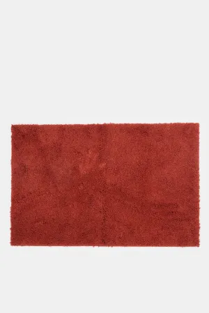 Red Drylon Bath Mat