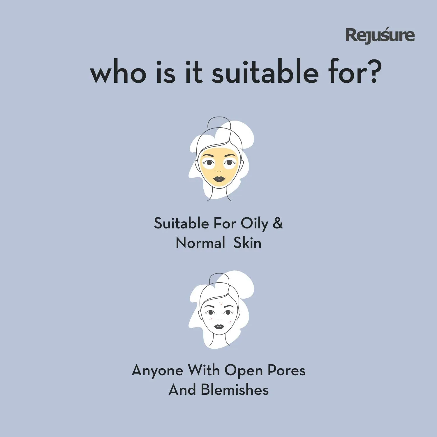 Rejusure 10% Niacinamide   1% Zinc Face Serum - Blemish | Oil Balancing & Dark Spot Fade | Men & Women | Cruelty-Free & Dermatologist Tested – 10ml