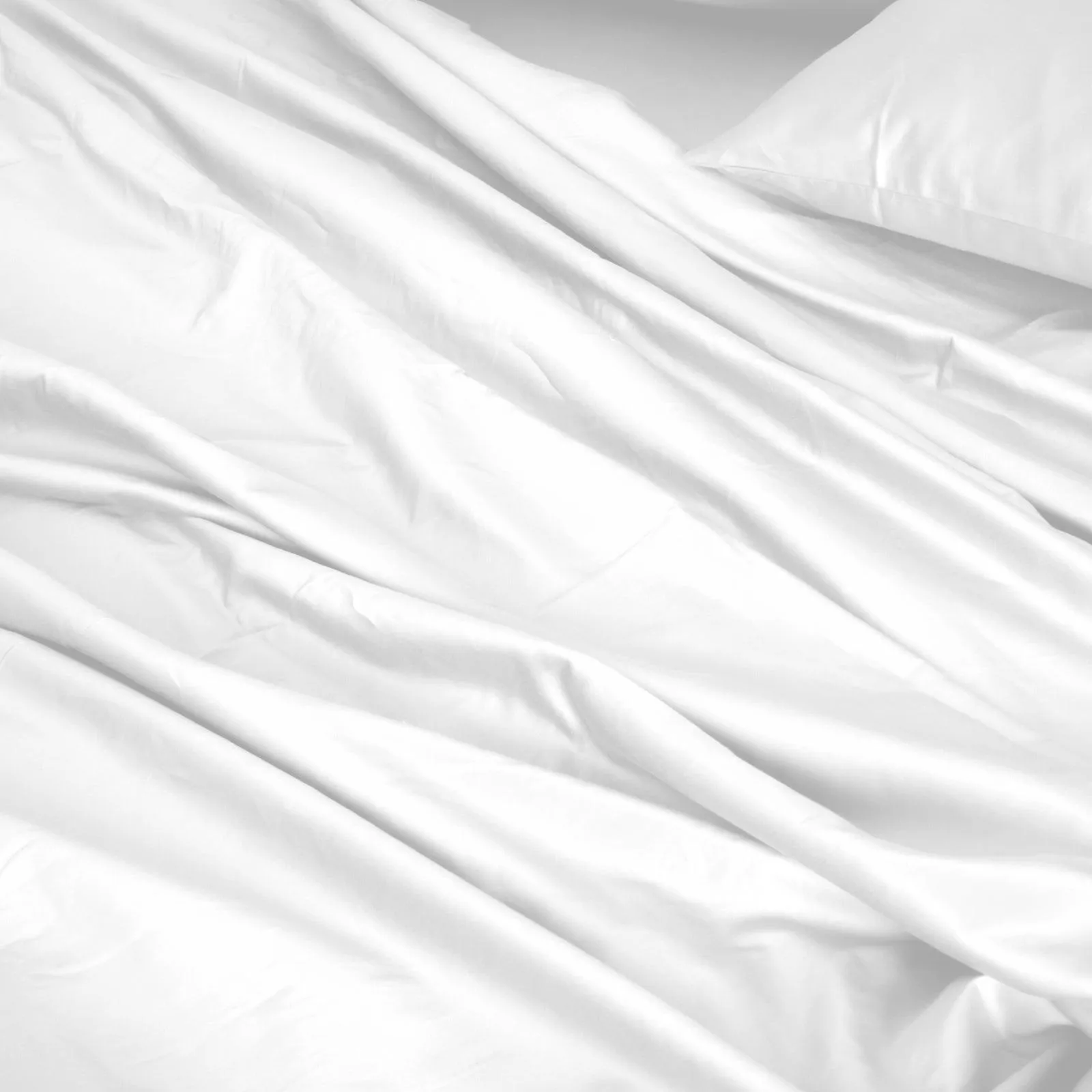 Royal Comfort 1000TC Hotel Grade Bamboo Cotton Sheets Pillowcases Set Ultrasoft - Queen - White