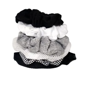 SCUNCI - Mixed Texture Scrunchies - 6 Count