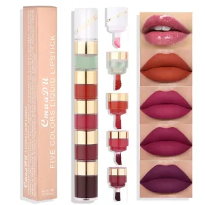 Velvet Red Matte Lipstick Set: Hydrating, Long-Lasting Shades