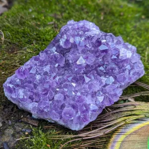 Vibrant Purple Amethyst Crystal Cluster ~ Positive Energy and Emotional Balance