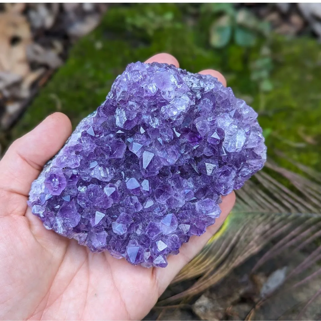 Vibrant Purple Amethyst Crystal Cluster ~ Positive Energy and Emotional Balance